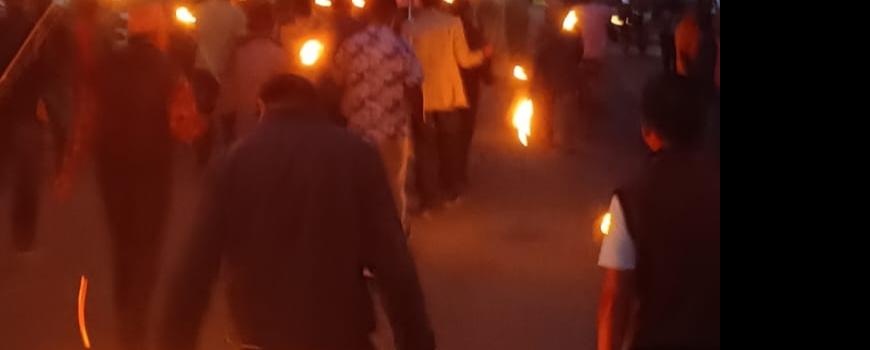 गौरादहमा एमालेको मशाल जुलुस